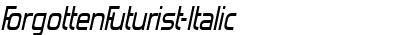 Forgotten Futurist Italic