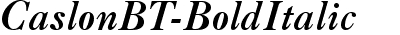 Caslon Bd BT Italic