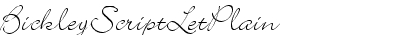 Bickley Script LET Plain:1.0