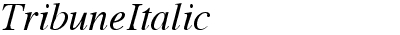 Tribune Italic