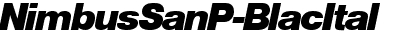 NimbusSanPBla Italic
