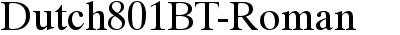 Dutch 801 Roman BT
