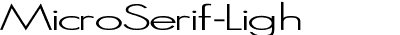 MicroSerif-Ligh