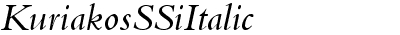 Kuriakos SSi Italic