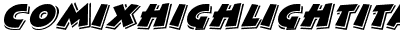 ComixHighlight Italic