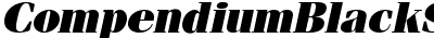 Compendium Black SSi Black Italic