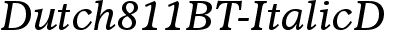 Dutch811 BT Italic