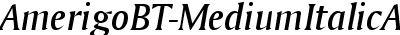 Amerigo Medium Italic BT