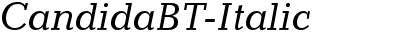 Candida BT Italic