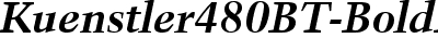 Kuenst480 BT Bold Italic