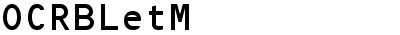 OCRBLetM
