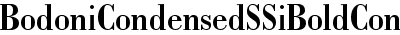 Bodoni Condensed SSi Bold Condensed
