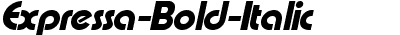 Expressa Bold Italic
