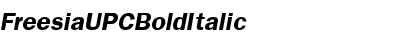 FreesiaUPC Bold Italic