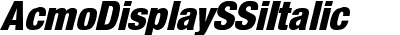 Acmo Display SSi Italic