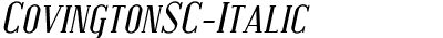 Covington SC Italic
