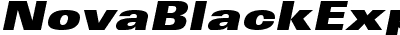 Nova Black Expanded SSi Black Expanded Italic