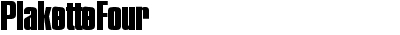 PlaketteFour Regular
