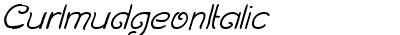 Curlmudgeon Italic