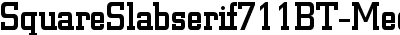 Square Slabserif 711 Medium BT