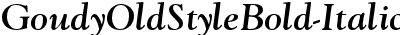 Goudy Old Style Bold-Italic