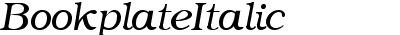Bookplate Italic