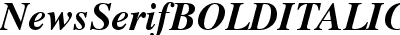 News Serif BOLDITALIC
