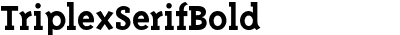 TriplexSerifBold