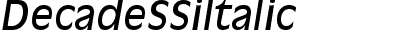 Decade SSi Italic