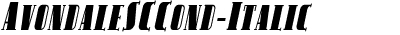 Avondale SC Cond Italic