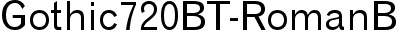 Gothic720 BT Roman