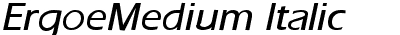 ErgoeMedium Italic