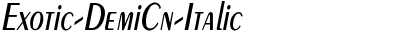 Exotic-Demi Cn Italic