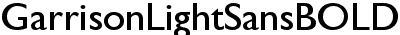 Garrison Light Sans BOLD