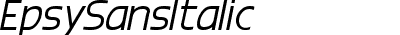 Epsy Sans Italic