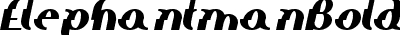Elephant man BoldItalic