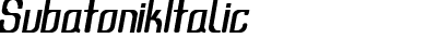 Subatonik Italic