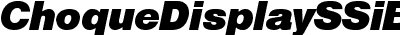 Choque Display SSi Bold Italic
