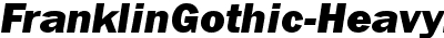 Franklin Gothic Heavy Italic