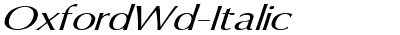 Oxford Wd Italic