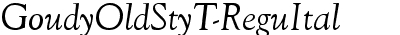GoudyOldStyT Italic