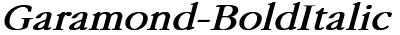 Garamond Bold Italic