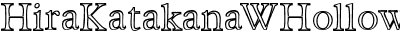 Hira & Katakana W  Hollow