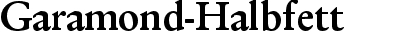 Garamond Halbfett