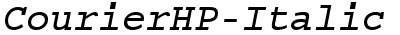 Dark Courier Italic