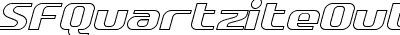 SF Quartzite Outline Italic