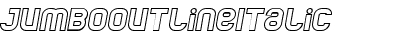 Jumbo Outline Italic