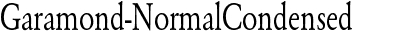 Garamond-Normal Condensed