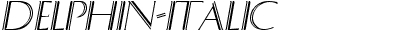 Delphin Italic