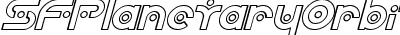 SF Planetary Orbiter Outline Italic